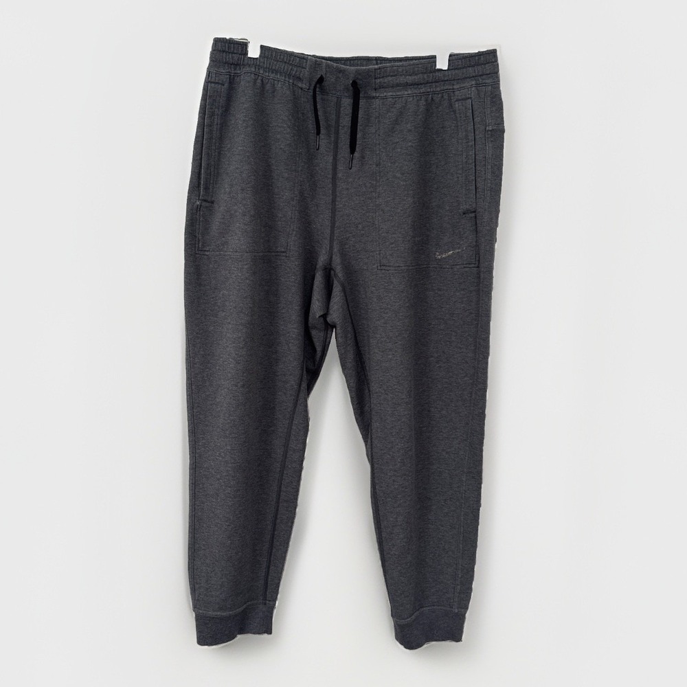Nike Yoga Dri Fit Womens Joggers Sweatpants Pockets Sz Large Gray
